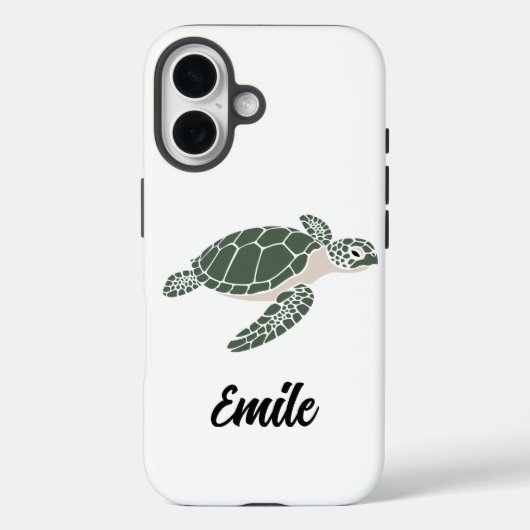 cute turtle phone case (Achterkant)