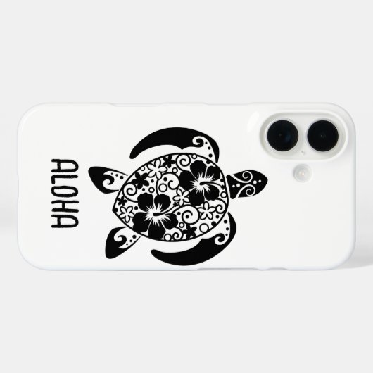 cute turtle phone case (Achterkant (horizontaal))