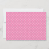 Cute Turtle Pink Polka Dot Baby shower Kaart (Achterkant)