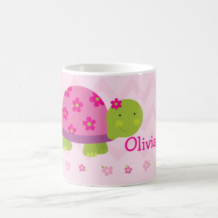 Cute Turtle Pink - speciaal opgeruimd voor meisjes Koffiemok