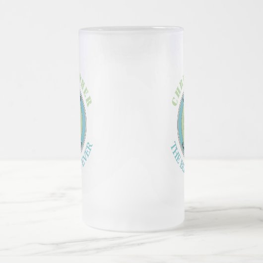 Cute turtle "play on words" matglas bierpul (Center)