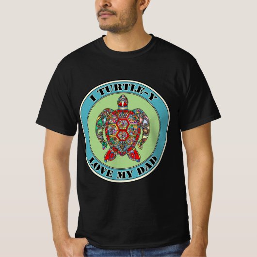 Cute turtle "play on words" T-Shirt (Voorkant)