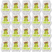 Cute Turtle Pun Funny Rockstar Small Business Sticker (Voorkant)