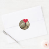 Cute Turtle Ronde Sticker (Envelop)