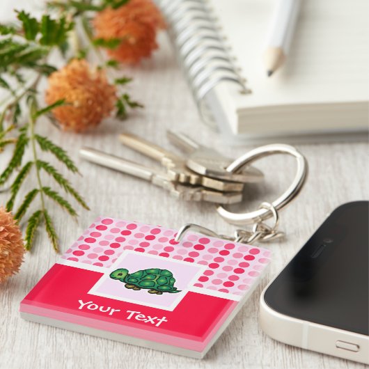 Cute Turtle Sleutelhanger (Voorkant Rechts)