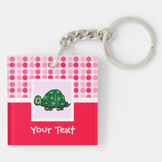 Cute Turtle Sleutelhanger (Achterkant)