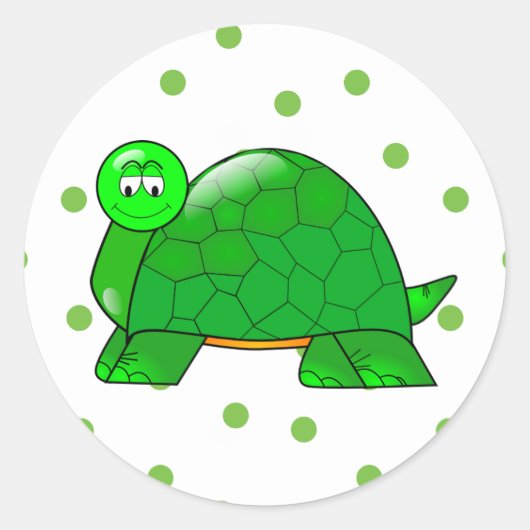 Cute Turtle Sticker (Voorkant)