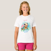 Cute Turtle Summer Name Girl T-shirt (Voorkant volledig)
