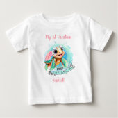 Cute Turtle Summer Vacation Personalized Girl (Voorkant)