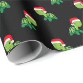 Cute Turtle Zee Animal Merry Kerstkerstkerstkerstk Cadeaupapier (Rol Hoek)