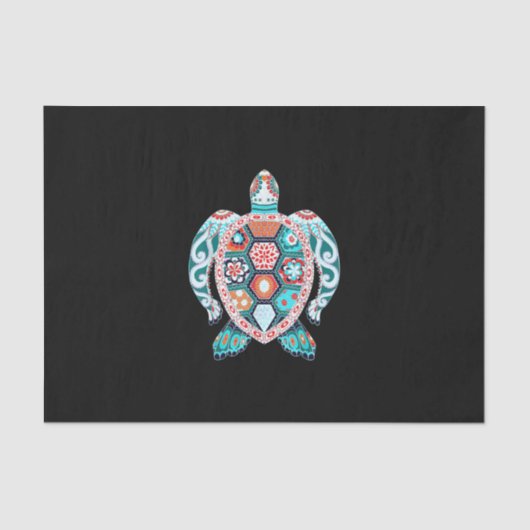 Cute Turtle - Zee Turtle Zee Ccean Beach Lover Tissuepapier (Voorkant)