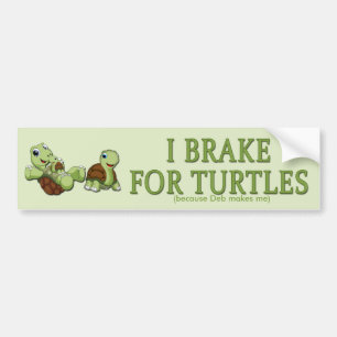 Cute Turtles - I remmen voor schildpadden Bumpersticker