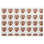 Cute Turtles met een achtergrond van het hart Stof (Fat Quarter)