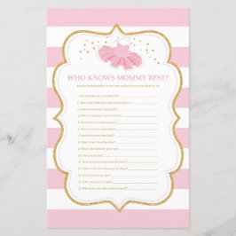 Cute tutu die het beste baby shower van mama kent