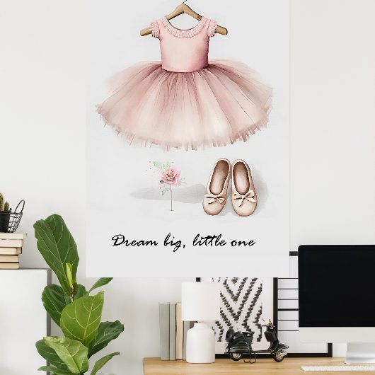 Cute tutu poster (Thuiskantoor)