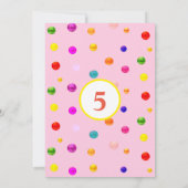 Cute Tuxedo Birthday Cat lichtroze Kaart (Achterkant)