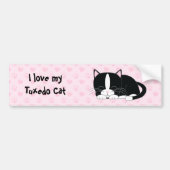 Cute Tuxedo Cat Bumpersticker (Voorkant)