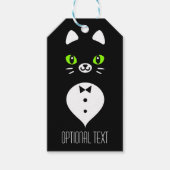 Cute Tuxedo Cat Cadeaulabel (Voorkant)
