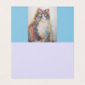 Cute Tuxedo Cat Drawing Love Birthday Card Kaart (Binnenkant ongevouwen)