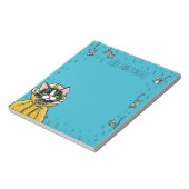 Cute Tuxedo Cat en Raining Mice Notitieblok (Linkerzijde)