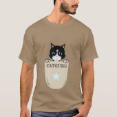 Cute Tuxedo Cat Guru T-shirt (Voorkant)