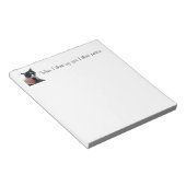 Cute Tuxedo Cat Think of Peace Notitieblokken (Schuin)