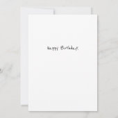 Cute Tuxedo Cat with a Bow Tie Happy Birthday Kaart (Achterkant)