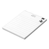 Cute Tuxedo Kat Liniëring Notitieblok (Linkerzijde)