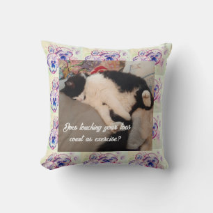 Cute Tuxedo Kat Verjaardagsfeestje Kinder Uitnodig Kussen