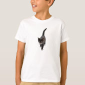 Cute Tuxedo kitten walk T-shirt (Voorkant)