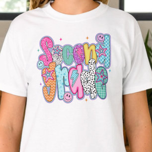 Cute tweede klas eerste schooldag coquette t-shirt