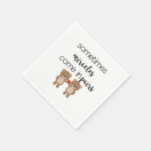 Cute Twin Beer Baby Servet (Hoek)