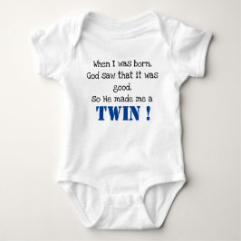 Cute Twin Gezegde Baby Bodysuit