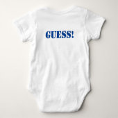 Cute Twin Gezegde Baby Bodysuit (Achterkant)