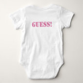 Cute Twin Gezegde Baby Bodysuit (Achterkant)