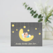 Cute Twinkle Twinkle Little Star Baby Newborn Briefkaart (Staand voorkant)