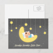 Cute Twinkle Twinkle Little Star Baby Newborn Briefkaart (Voorkant / Achterkant)