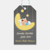 Cute Twinkle Twinkle Little Star Baby shower Cadeaulabel (Voorkant)