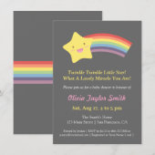 Cute Twinkle Twinkle Little Star Baby shower Kaart (Voorkant / Achterkant)