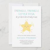 Cute Twinkle Twinkle Little Star Baby shower Kaart (Voorkant)