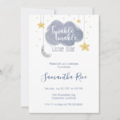 Cute Twinkle Twinkle Little Star Theme Baby shower Kaart (Voorkant)