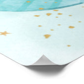 Cute Twins Boys Elephants Baby shower Welcome Sign Poster (Hoek)