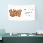 Cute Twins Cub Beer Baby shower Spandoek (Beurs)