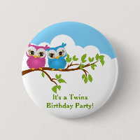 Cute Twins Eigenaar van Branch Girl Boy Birthday B