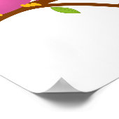 Cute Twins Ownership on Branch Girls Birthday Bann Poster (Hoek)