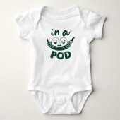Cute twins two peas pod  romper (Voorkant)