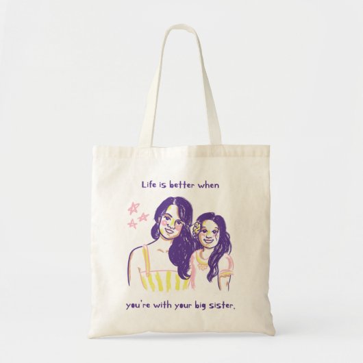 Cute Two Girls Canvas tas (Voorkant)
