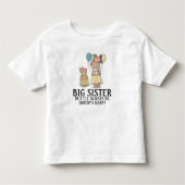 Cute Two Teddy Bears Big Sister/Papa's Baby Kinder Shirts (Voorkant)