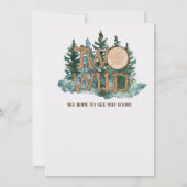 Cute Two Wild Safari Jungle Camping 2nd birthday  Kaart (Achterkant)