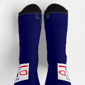 Cute Typography Baseball Best Dad Day Sokken (Top)